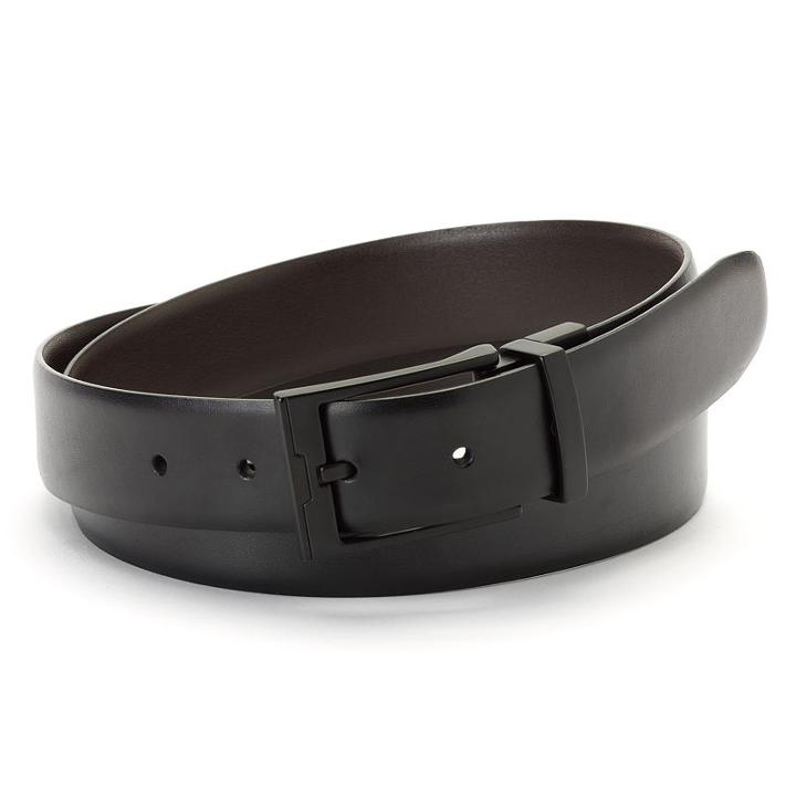 Men's Apt. 9 Cop Reversible Faux-leather Belt, Size: 48, Oxford