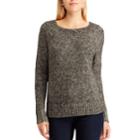 Women's Chaps Striped Scoopneck Sweater, Size: Xl, Black