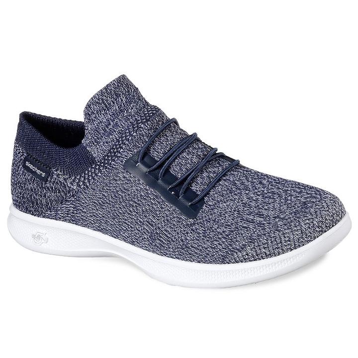 Skechers Go Step Lite Ultrasock Ingenious Women's Sneakers, Size: 8, Med Blue