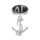 Logoart Delta Gamma Sterling Silver Sorority Symbol Charm, Women's, Grey