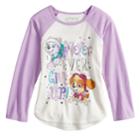 Girls 4-10 Jumping Beans&reg; Paw Patrol Skye & Everest Never Ever Give Up Graphic Tee, Size: 5, Natural