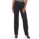 Women's Apt. 9&reg; Tummy Control Ponte Pull-on Pants, Size: Xxl, Black