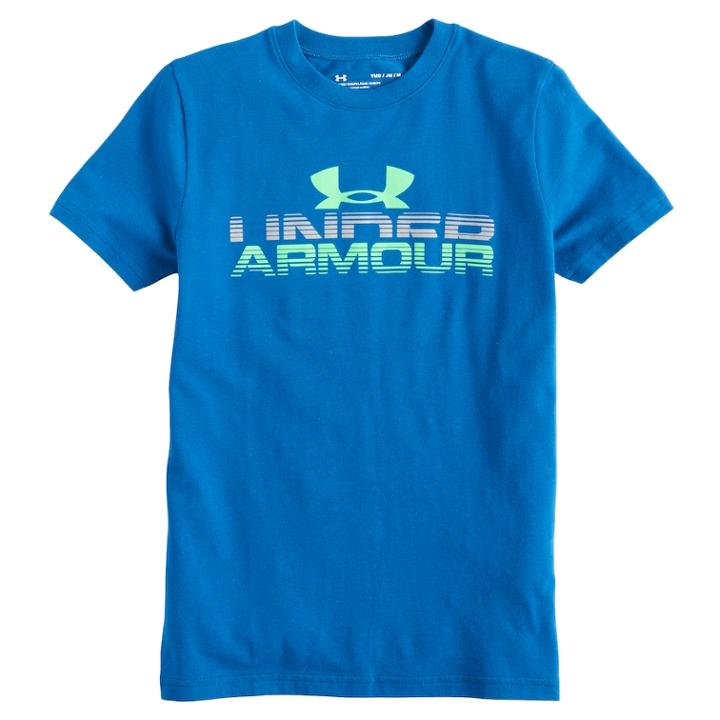 Boys 8-20 Under Armour Horizon Logo Graphic Tee, Size: Large, Blue