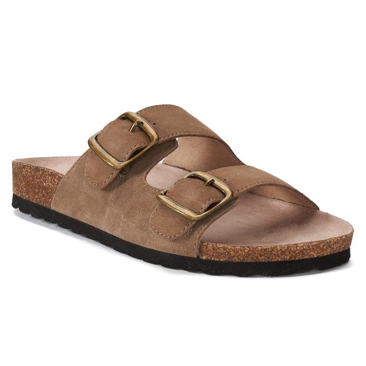 Sonoma Goods For Life&trade; Calligraphy Women's Leather Sandals, Size: Medium (8.5), Lt Beige