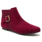 Qupid Malibu Women's Chelsea Ankle Boots, Girl's, Size: 6.5, Red