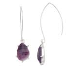 Dana Buchman Purple Threader Drop Earrings, Women's