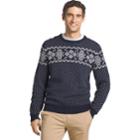 Men's Izod Regular-fit Fairisle Crewneck Sweater, Size: Large, Dark Blue