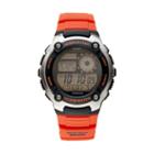 Casio Men's World Time Digital & Lc Analog Watch, Orange