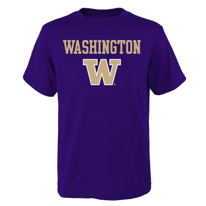 Boys' 4-18 Washington Huskies Goal Line Tee, Size: 16-18, Purple