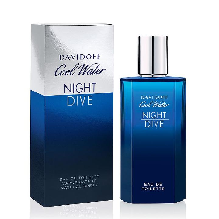 Davidoff Cool Water Night Dive Men's Cologne, Multicolor