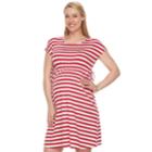 Maternity A:glow Empire T-shirt Dress, Women's, Size: Xs Maternity, Dark Red