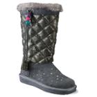 Skechers Pretty Preppy Girls' Boots, Girl's, Size: 3, Dark Grey