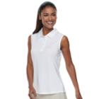 Women's Fila Sport&reg; Solid Sleeveless Polo, Size: Xs, White
