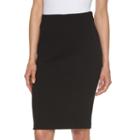 Women's Elle&trade; Textured Pencil Skirt, Size: Large, Black