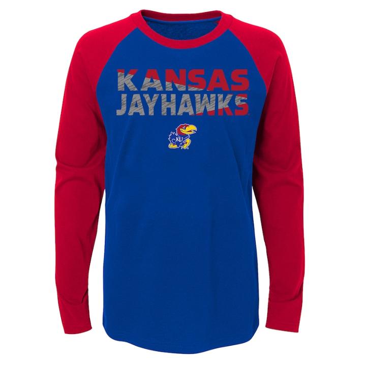 Boys 4-18 Kansas Jayhawks Flux Tee, Size: 8-10, Blue