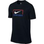 Men's Nike Usa Swoosh Tee, Size: Large, Grey (charcoal)