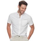Men's Sonoma Goods For Life&trade; Slim-fit Poplin Button-down Shirt, Size: Xxl, Light Blue