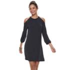 Juniors' Mudd&reg; Cupro Cold-shoulder Dress, Teens, Size: Xl, Drk Purple