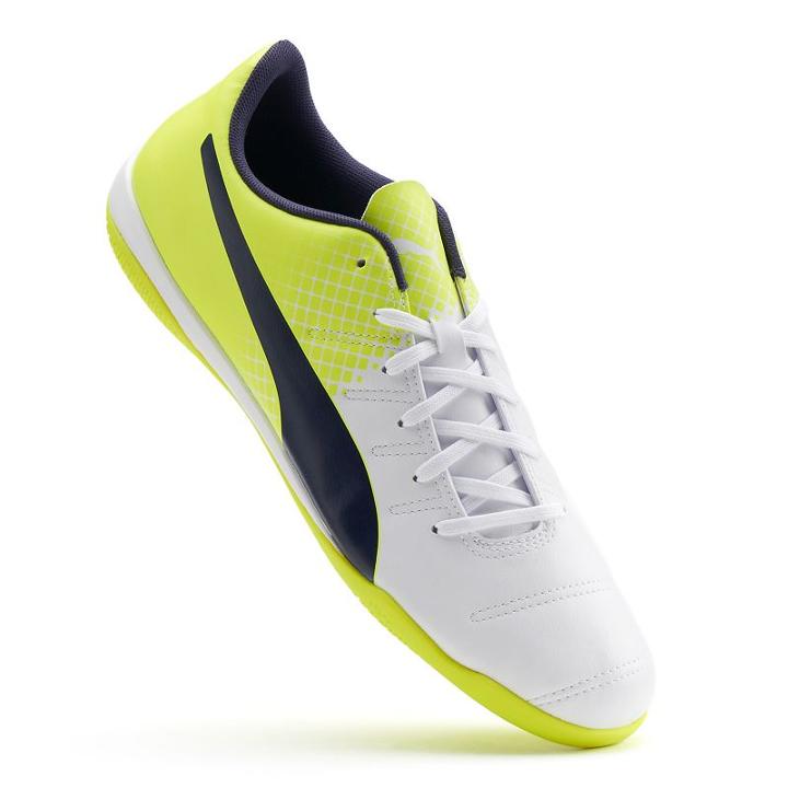 Puma Evopower 4.3 Tricks It Men's Indoor Soccer Shoes, Size: 9.5, White