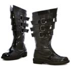 Adult Dark Lord Black Costume Boots, Size: Medium