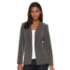 Women's Briggs Solid Open-front Jacket, Size: Large, Grey