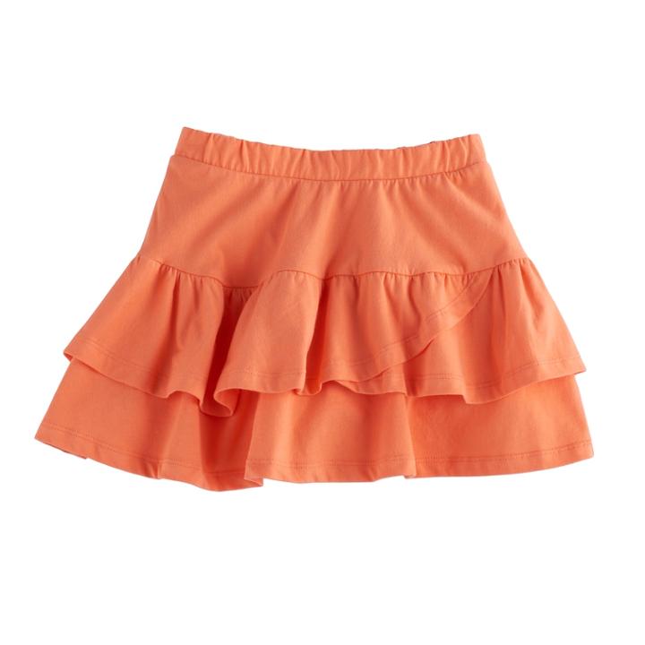 Girls 4-10 Jumping Beans&reg; Tiered Solid Tulip Skort, Size: 4, Lt Orange