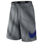 Men's Nike Fly Dri-fit Striped Training Shorts, Size: Medium, Grey (charcoal)