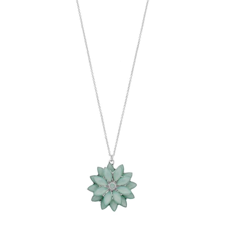 Lc Lauren Conrad Layered Flower Pendant, Women's, Blue