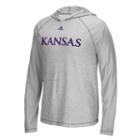 Men's Adidas Kansas Jayhawks Mark My Words Hooded Tee, Size: Large, Light Grey