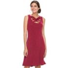Women's Jennifer Lopez Strappy Fit & Flare Dress, Size: Xxl, Med Pink