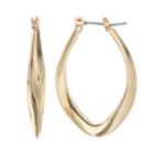 Napier Gold Tone Geometric Hoop Earrings, Women's
