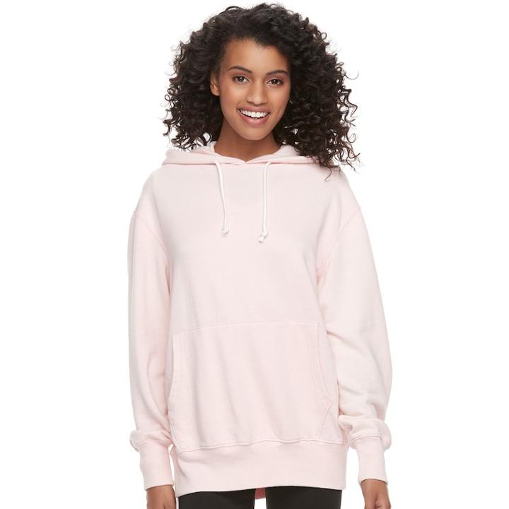 Juniors' So&reg; Oversized Fleece Hoodie, Teens, Size: Xs, Light Pink