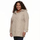 Plus Size Weathercast Hooded Bonded Jacket, Women's, Size: 2xl, Med Brown