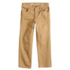 Boys 4-12 Sonoma Goods For Life&trade; Straight Comfy Waist Pants In Regular, Slim & Husky, Size: 12 Husky, Med Brown