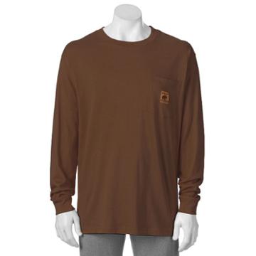 Men's Bear River Workwear Tee, Size: Large, Dark Brown