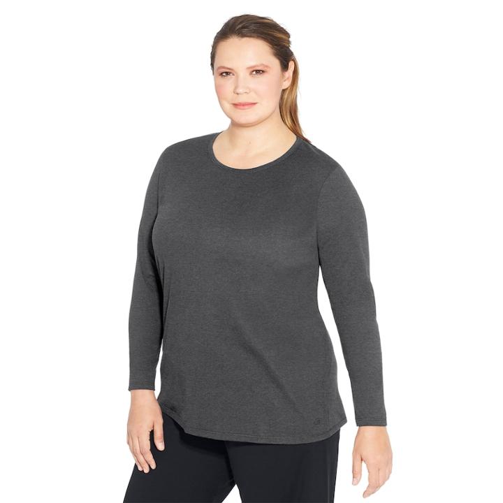 Plus Size Champion Jersey Long Sleeve Tee, Women's, Size: 4xl, Orange Oth