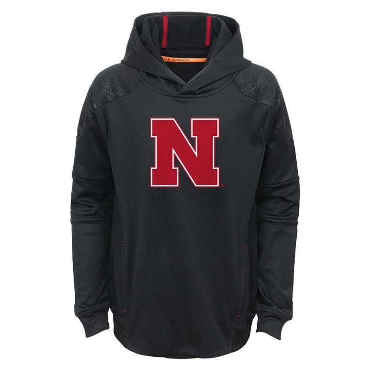 Boys 8-20 Nebraska Cornhuskers Mach Hoodie, Size: Xl 18-20, Black