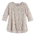 Girls 4-10 Jumping Beans&reg; Patterned Top, Size: 4, Lt Beige