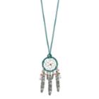Mudd&reg; Dreamcatcher Leaf Pendant, Women's, Turq/aqua