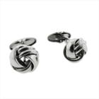 Lynx Stainless Steel Knot Cuff Links, Men's, Grey