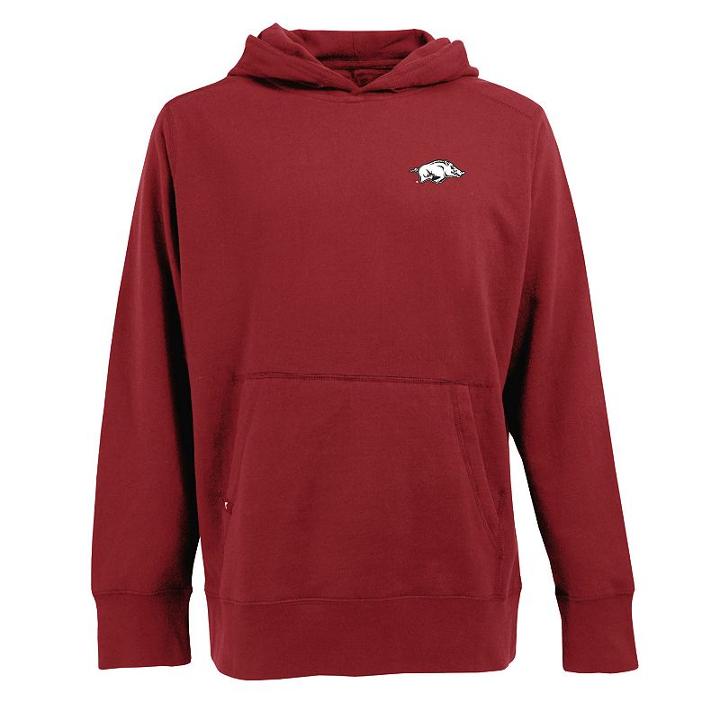 Men's Arkansas Razorbacks Signature Fleece Hoodie, Size: Xl, Red