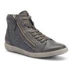 Sonoma Goods For Life&trade; Women's Lace Up & Zipper High-top Sneakers, Size: 6, Grey