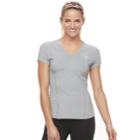 Women's Fila Sport&reg; Upf Short Sleeve V-neck Tee, Size: Xs, Light Grey