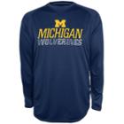 Men's Champion Michigan Wolverines Team Tee, Size: Xxl, Blue (navy)