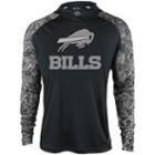 Men's Zubaz Buffalo Bills Post Lightweight Hooded Tee, Size: Medium, Black
