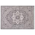 Concord Global Thema Serapi Framed Floral Rug, Size: 5x7 Ft, Beig/green (beig/khaki)