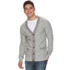 Big & Tall Men's Urban Pipeline&reg; V-neck Button-front Cardigan, Size: 3xl Tall, Grey