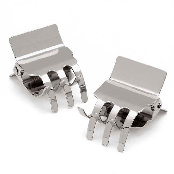 Scunci 2-pk. Silver Tone Jaw Clips, Women's