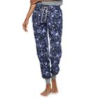 Women's Sonoma Goods For Life&trade; Flannel Joggers, Size: Medium, Dark Blue