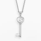 Insignia Collection Nascar Kasey Kahne Sterling Silver 5 Heart Key Pendant, Women's, Size: 18, Grey